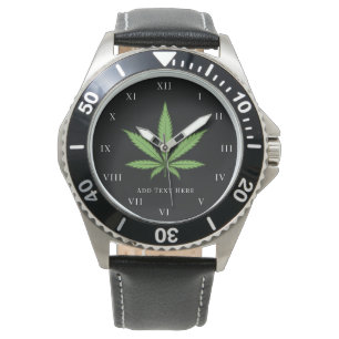 Montre Fumée de mauvaises herbes Nature Floral Flower