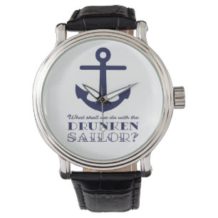 Montre Funky Naval Drunken Sailor Sea Shanty Nautical