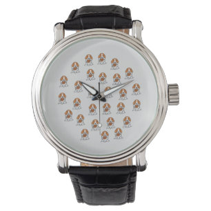 Montre Funny Chien Beagle de football américain Amoureux