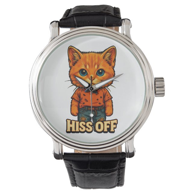 Montre Funny Cool  Cat Quote Tee (devant)