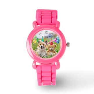 Montre Funny Corgi Chien Teddy Anniversaire