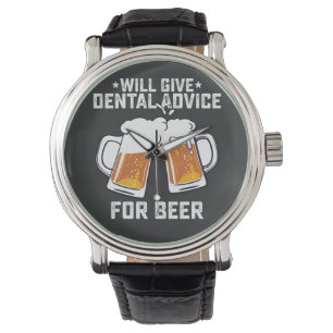 Montre Funny Donnera Des Conseils Dentaires Pour La Bière
