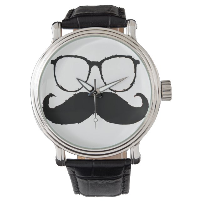 Montre Funny Mustache 4 (devant)