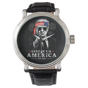 Montre Funny Trump Golfe Des USA Amérique 2025 4 juillet