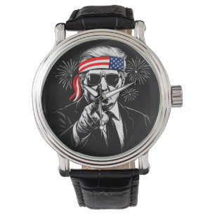 Montre Funny Trump Golfe Des USA Amérique 2025 4 juillet
