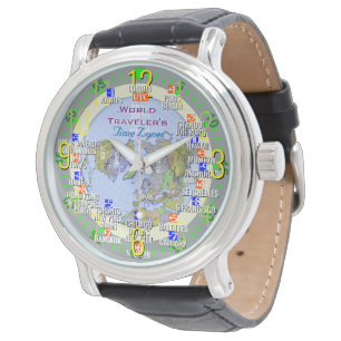 Montre Fuseaux horaires de voyageur du monde