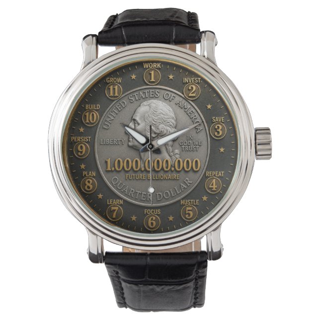 Montre Future Billionaire Mindset Millionaire  (devant)