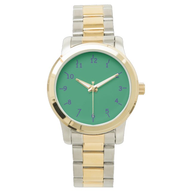 Montre Gaelic Green et Navy (devant)