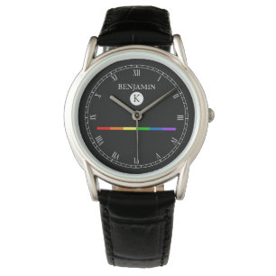 Montre gaie du monogramme fait sur commande