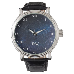 Montre Galaxie Galactique Espace Extérieur Nebula Marine 