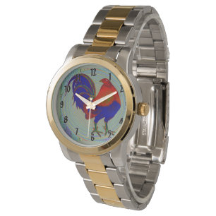 Montre Gamecock: Rooster impressionniste