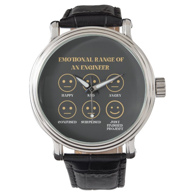 Montre Gamme Émotionnelle Drôle D'Un Ingénieur (devant)