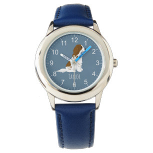 Montre Garçons Bleus Springer Espagnol Chien Enfants