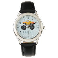 Garçons Blue Monster Hot Flames Camion Enfants