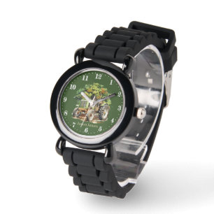 Montre Garçons cool Amateurs de tracteur ajouter le nom