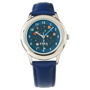 Montre Garçons Cool Planètes spatiales Rockets Stars Watc