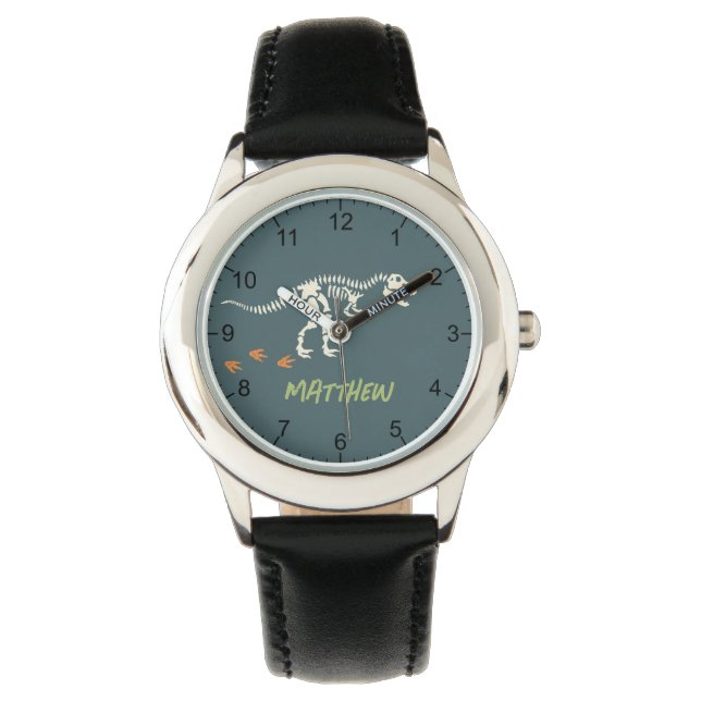 Montre Garçons Cool T-Rex Dinosaur Dig Enfants (devant)