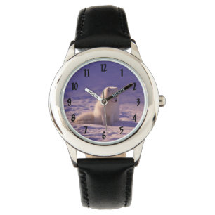 Montre Garçons regardez avec le renard blanc