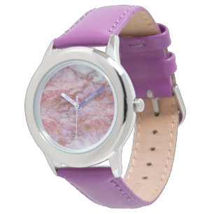 MONTRE GARDE INSPIRÉE EN MARBRE PURPLE PERSONNALISÉ POUR 