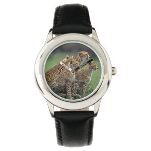 Montre Gardienne classique pour enfants/Faune Cheetah's