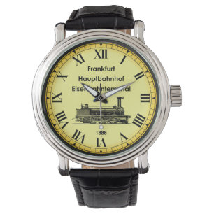 Montre Gare de Francfort ~ Allemagne ~ 1888 ~