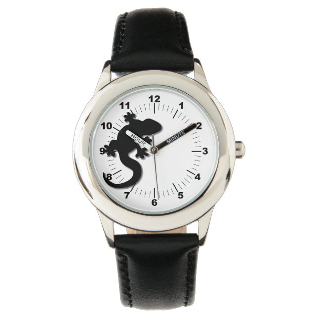 Montre Gecko noir (devant)