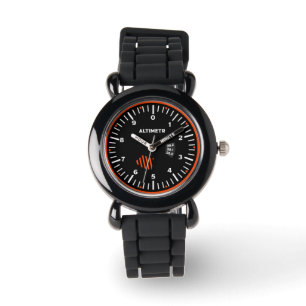 Montre Geek de l'aviation pilote Altimeter