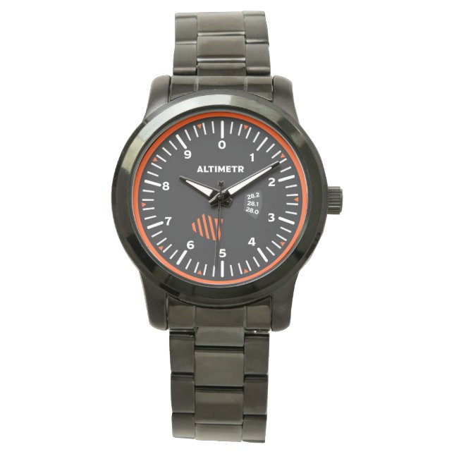 Montre Geek de l'aviation pilote Altimeter (devant)
