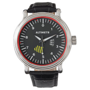 Montre Geek de l'aviation pilote Altimeter