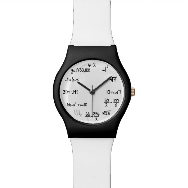 Montre Geek d'équation mathématique amusant (Fermer)
