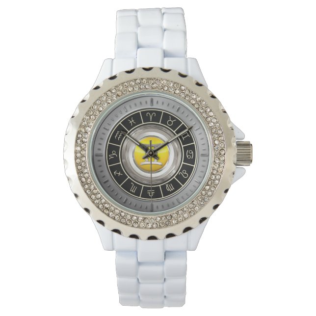 Montre Gemini - Le symbole Horoscope des jumeaux (devant)