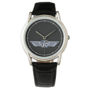 Montre Général Air Pilot Chrome Comme Star Wings Black