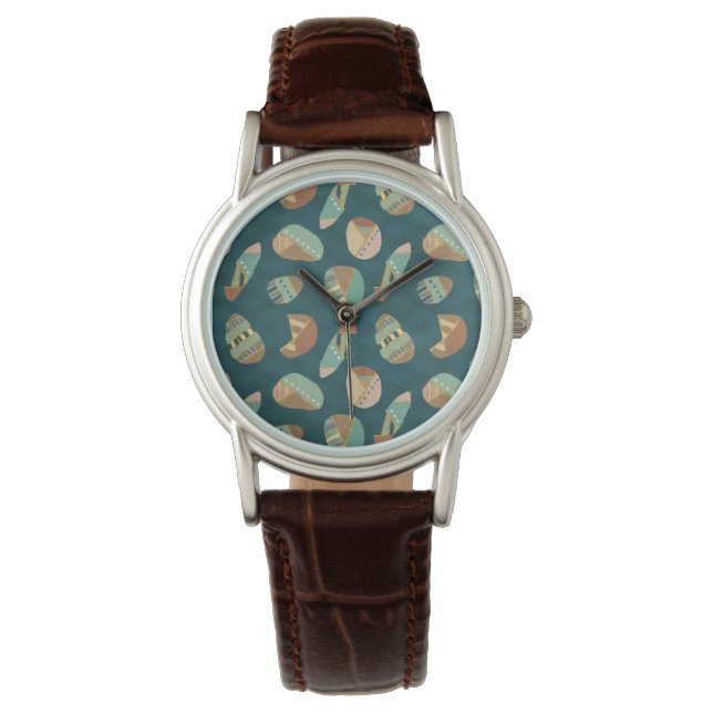 Montre Geo Step extérieur | Motif bleu (devant)