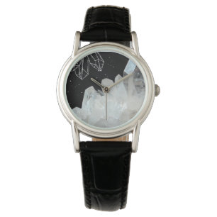 Montre Géode de cristal quartz blanc Géode Pierre naturel