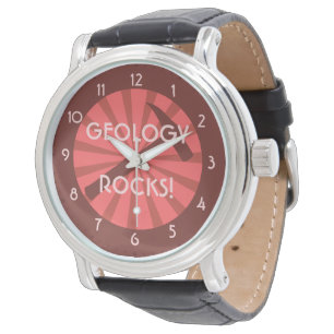 Montre géologie rocks! Insigne marteau