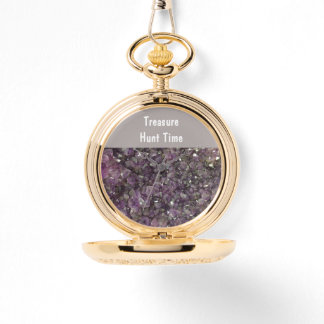 Montre Géologue du temps de chasse au trésor Amethyst Roc