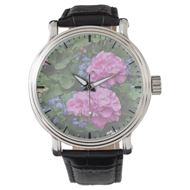 Montre Geraniums et Periwinkle (devant)