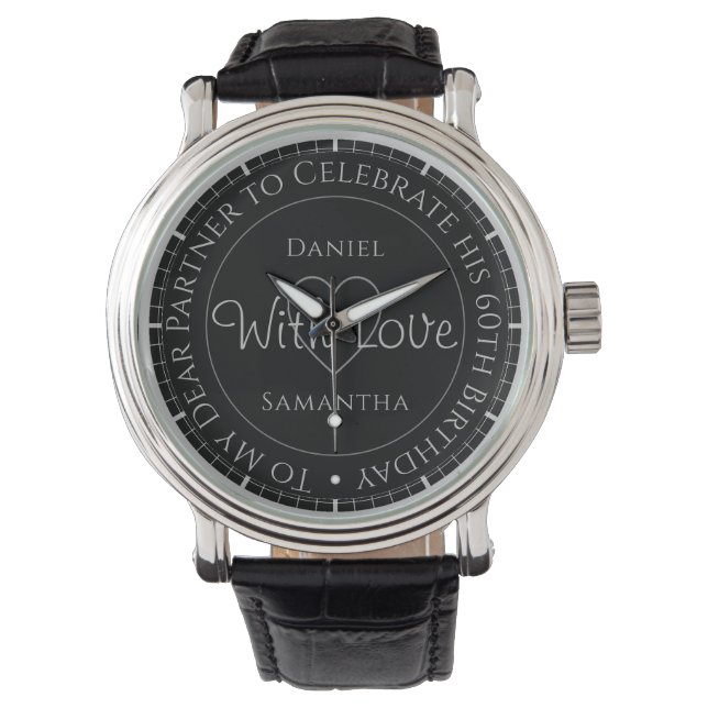 Montre Gift for Partner on his 60th Birthday Watch (devant)