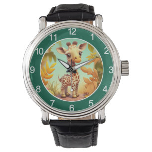 Montre Girafe Bébé Mignon Tropical Dessin Animé-37560