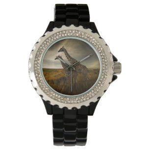 Montre Girafes et le paysage