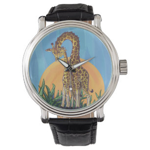 Montre Giraffe maman et bébé