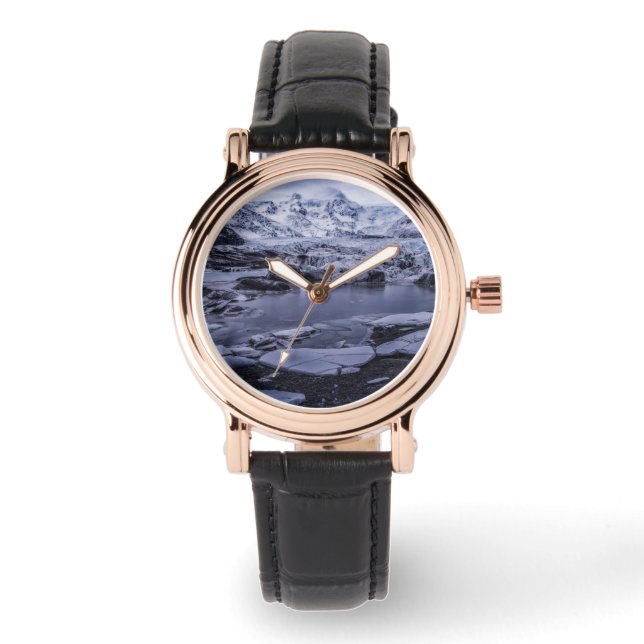 Montre Glace et neige | Glacier Sólheimajökull, Islande (Recto)