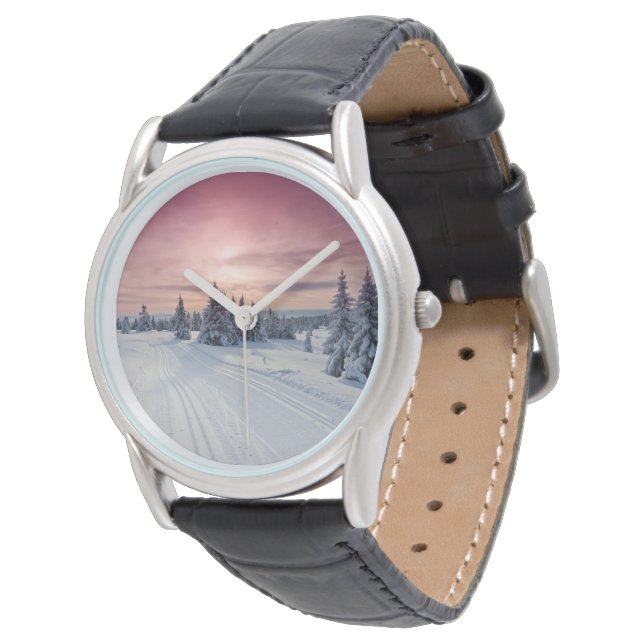 Montre Glace et neige | Lillehammer, Norvège (Incliné)
