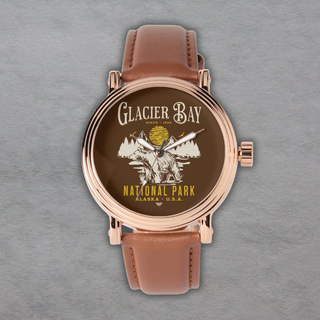 Montre Glacier Bay National Park Nature Lover Gift (Créateur téléchargé)