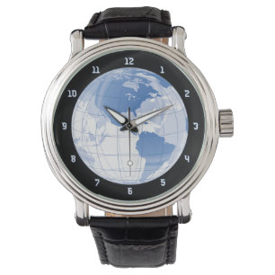 Montre Globe terrestre spatial