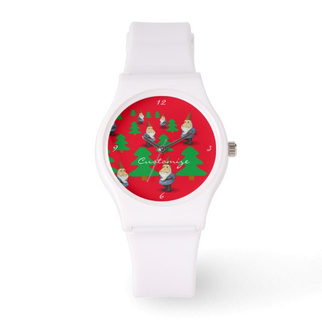 Montre Gnomes de Noël Arbres de Noël Thunder_Cove (Recto)