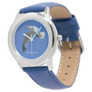 Montre Goéland à anneaux époustouflant en vol
