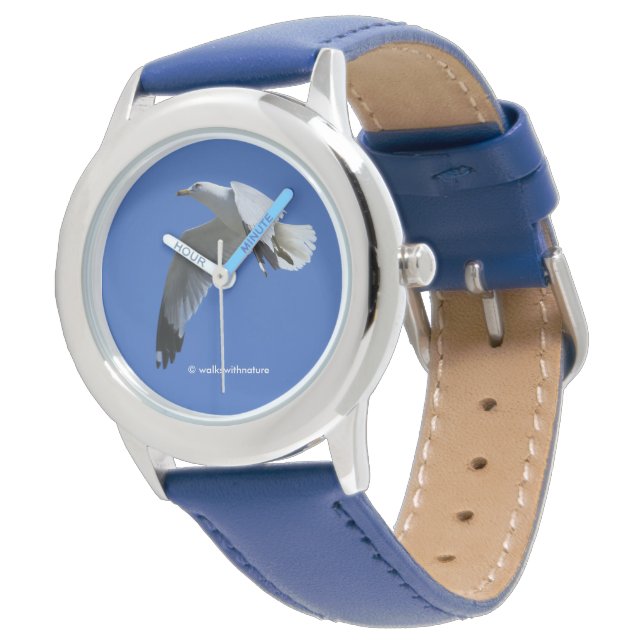 Montre Goéland à anneaux époustouflant en vol (Incliné)