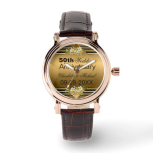 Montre Gold 50th Wedding Anniversary