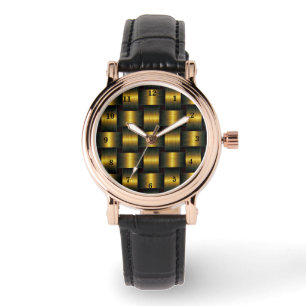 Montre Golden Lattice Watch Or